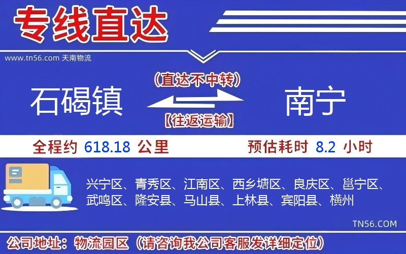 石碣镇到南宁物流公司