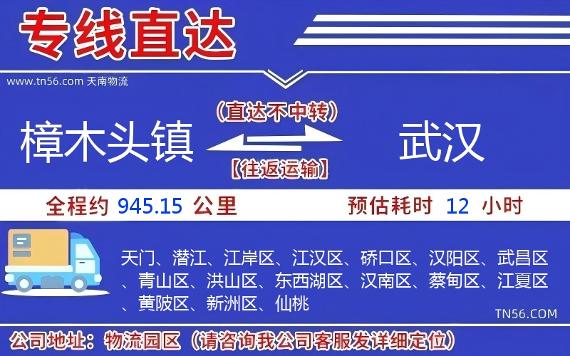 樟木头镇到武汉物流公司 樟木头镇到武汉物流公司